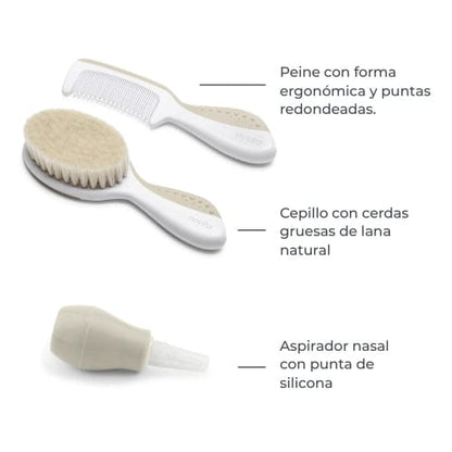 Nuvita Cuidado Personal Set de cuidado del bebé con termómetro digital gris - Nuvita NU-IBKT0041