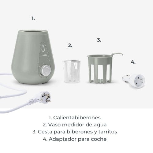 Nuvita Lactancia Materna Calienta mamaderas para el hogar y el auto - Nuvita NU-ALSC0028