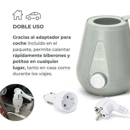 Nuvita Lactancia Materna Calienta mamaderas para el hogar y el auto - Nuvita NU-ALSC0028