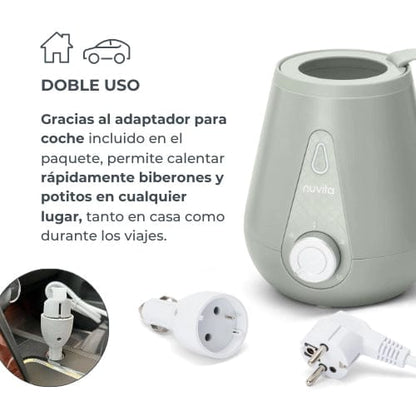 Nuvita Lactancia Materna Calienta mamaderas para el hogar y el auto - Nuvita NU-ALSC0028