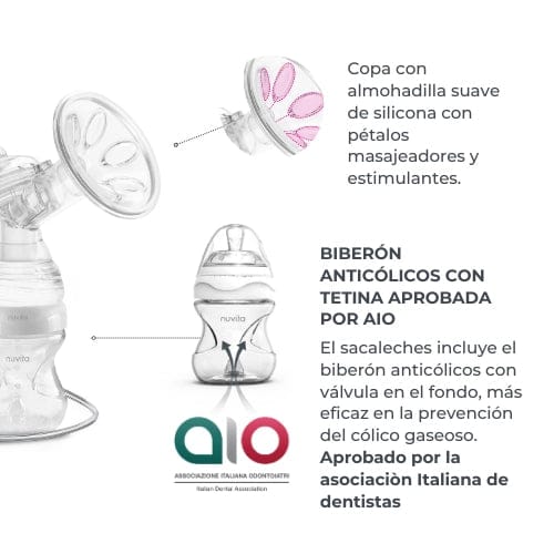 Nuvita Lactancia Materna Extractor de leche eléctrico individual Materno Go - Nuvita NU-ALTL0067