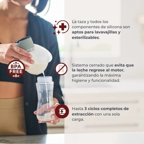 Nuvita Lactancia Materna Extractor de leche eléctrico portátil individual Materno Comfort - Nuvita NU-ALTL0081