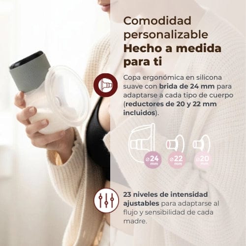 Nuvita Lactancia Materna Extractor de leche eléctrico portátil individual Materno Comfort - Nuvita NU-ALTL0081
