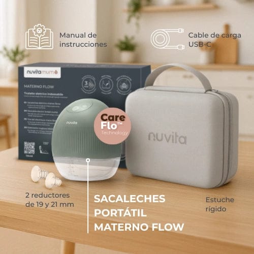 Nuvita Lactancia Materna Extractor de leche eléctrico portátil individual Materno Flow - Nuvita NU-ALTL0082