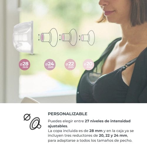Nuvita Lactancia Materna Extractor de leche eléctrico portátil individual Materno Smart Wear - Nuvita NU-ALTL0066