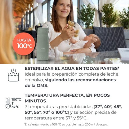 Nuvita Lactancia Materna Hervidor y calentador de leche portátil Hot'n'Go - Nuvita NU-ALSC0035