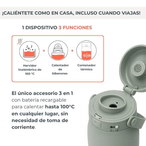 Nuvita Lactancia Materna Hervidor y calentador de leche portátil Hot'n'Go - Nuvita NU-ALSC0035