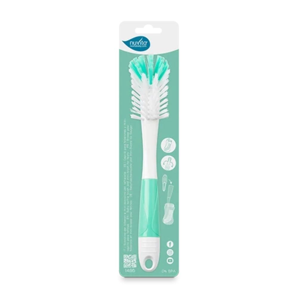 Nuvita Mamadera Cepillo para mamaderas y mini cepillo para tetinas verde - Nuvita NU-PPPL0203
