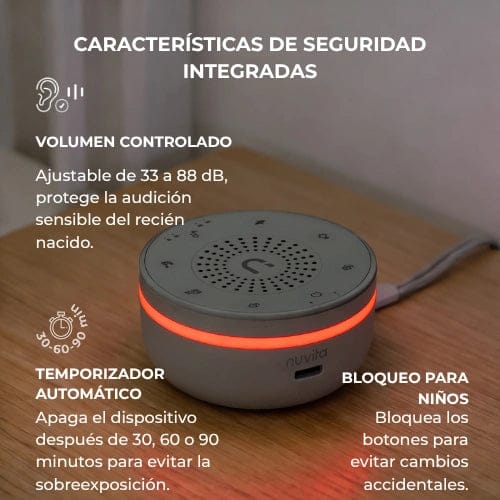 Nuvita Maquina de Ruido Blanco Difusor de ruido blanco y luz nocturna Easy Dream 6620 - Nuvita NU-BDNL0010