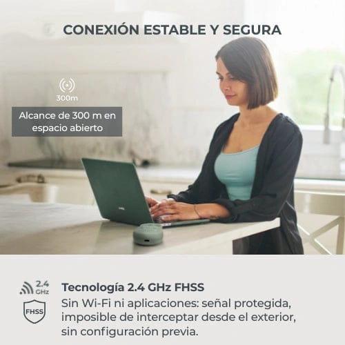 Nuvita Monitor / Cámara para bebé Baby monitor de audio Audiovoice 3020 - Nuvita NU-SCBM0028