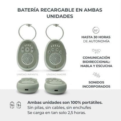 Nuvita Monitor / Cámara para bebé Baby monitor de audio Audiovoice 3020 - Nuvita NU-SCBM0028