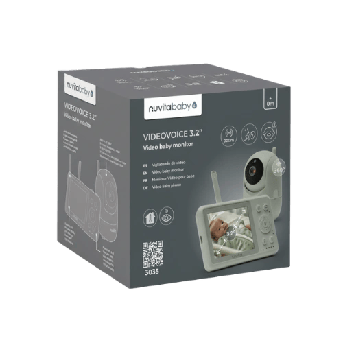 Nuvita Monitor / Cámara para bebé Baby Monitor Videovoice 3.2 3035 - Nuvita NU-SCBM0029