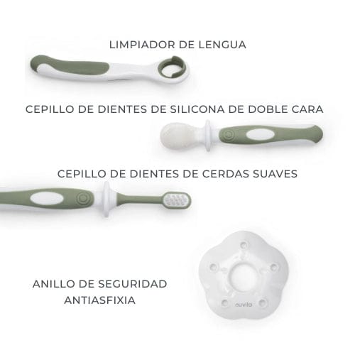 Nuvita Mordedores Kit de higiene bucal para niños - Nuvita NU-IBOC0036