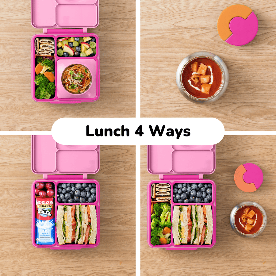 Omie Alimentación Lonchera para almuerzo con termo Isotérmica Pixie Pink - Omiebox 66FC14