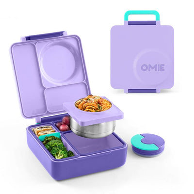 Lonchera para almuerzo con termo Isotérmica Purple Plum - Omiebox