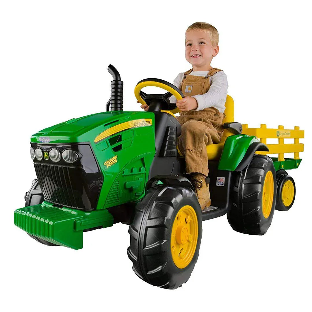 Peg Perego Juguetes de actividades para bebés Tractor eléctrico John Deere- Peg Pérego JD_Force_Trailer