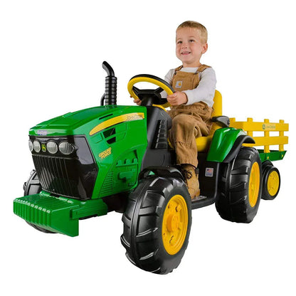 Peg Perego Juguetes de actividades para bebés Tractor eléctrico John Deere- Peg Pérego JD_Force_Trailer
