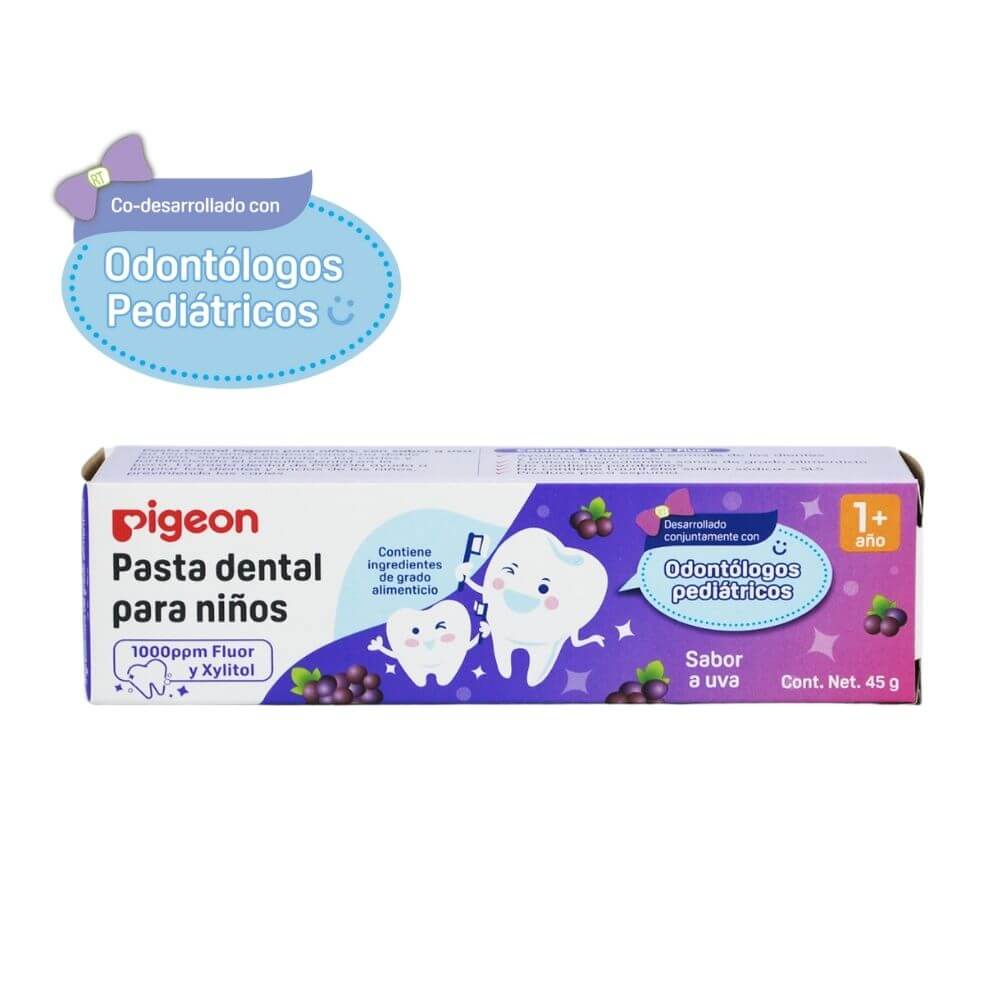 Pigeon Cuidado Personal Pasta Dental Para Niños Sabor a Uva 45g - Pigeon 80249