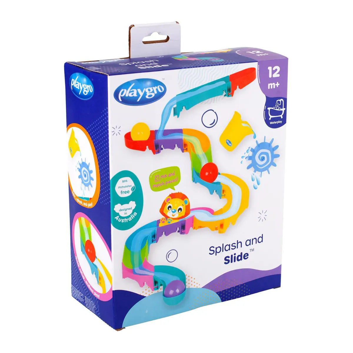 Playgro Juguetes de actividades para bebés Tobogán de Agua Splash & Slide - Playgro 05051589087