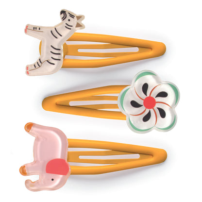 PLUME Arte / Manualidades et 3 Pinches para el Pelo Nadette – Accesorios Infantiles- Djeco DD05704