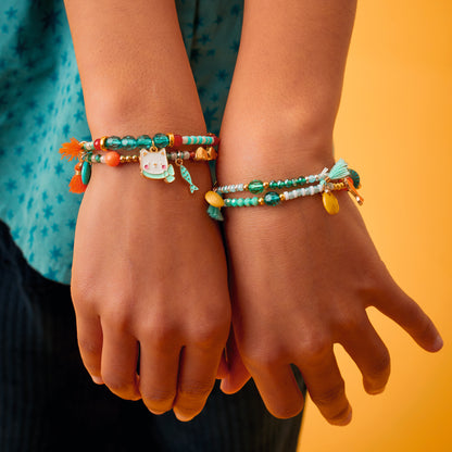 PLUME Arte / Manualidades Pulsera Amaya – Accesorio Infantil con Dijes de Gatito - Djeco DD05742