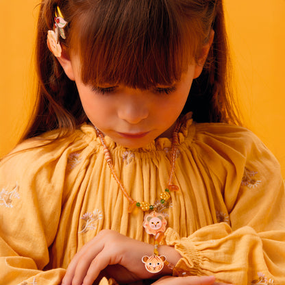 PLUME Arte / Manualidades Pulsera Felindra – Accesorio Infantil con Dije de Tigres- Djeco DD05702