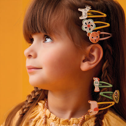 PLUME Arte / Manualidades Set 3 Pinches para el Pelo Colomba – Accesorios Infantiles- Djeco DD05703