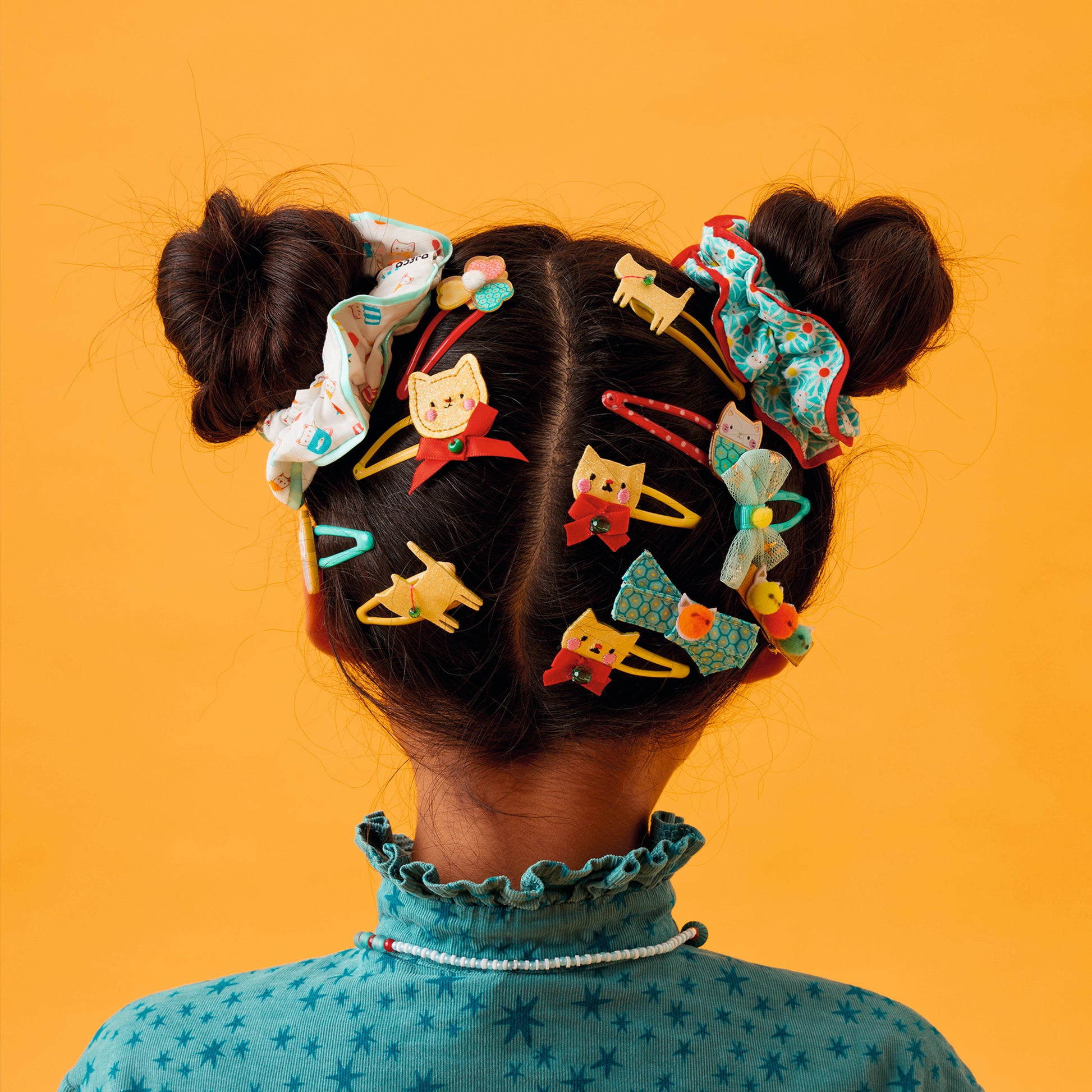 PLUME Arte / Manualidades Set 3 Pinches para el Pelo Yoko – Accesorios Infantiles Djeco DD05744
