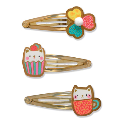 PLUME Arte / Manualidades Set 3 Pinches para el Pelo Yoko – Accesorios Infantiles Djeco DD05744