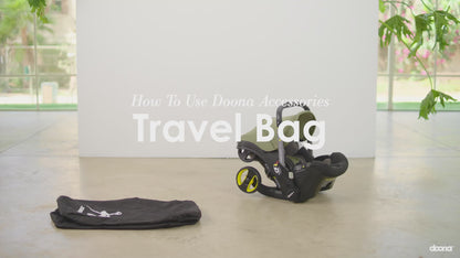 Bolso de viaje negro para silla nido y coche Doona +