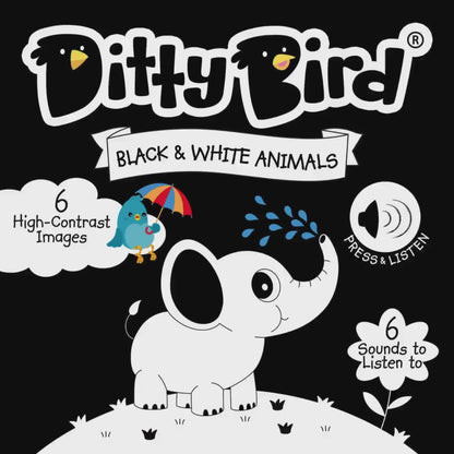 Libro Interactivo Musical Black and White Animals - Ditty Bird