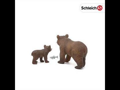 Mamá osa grizzly con cría - Schleich