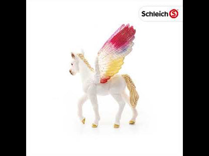 Potrillo de Unicornio arcoíris con alas coleccionable - Schleich