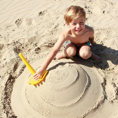 QUUT Juegos de Exterior Rastrillo de playa 3 en 1 Amarillo triplet QU170037