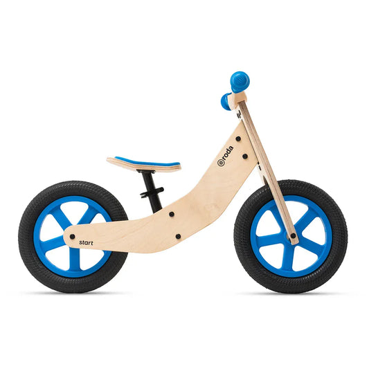 Roda Bicis Bicicleta de Equilibrio de Madera Start Black Aro 12 - Roda 1122