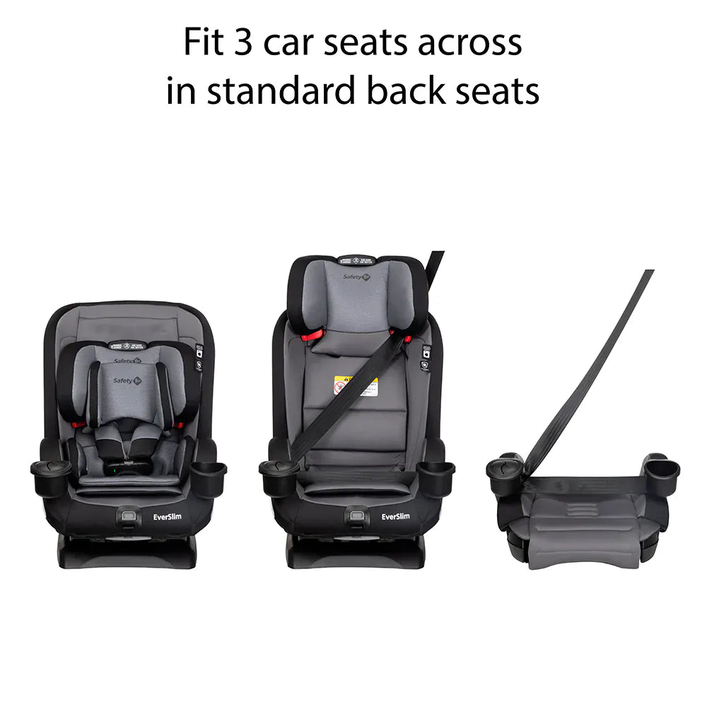 Safety 1st Silla de auto convertible Silla de Auto Convertible Everslim Negro Safety 1st 014950SLIMB