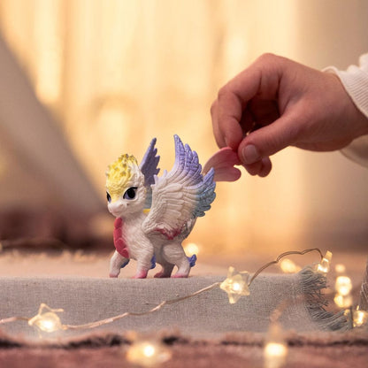 Schleich Animales y Dinosaurios Bebé dragón arcoíris coleccionable Bayala - Schleich SCH70825