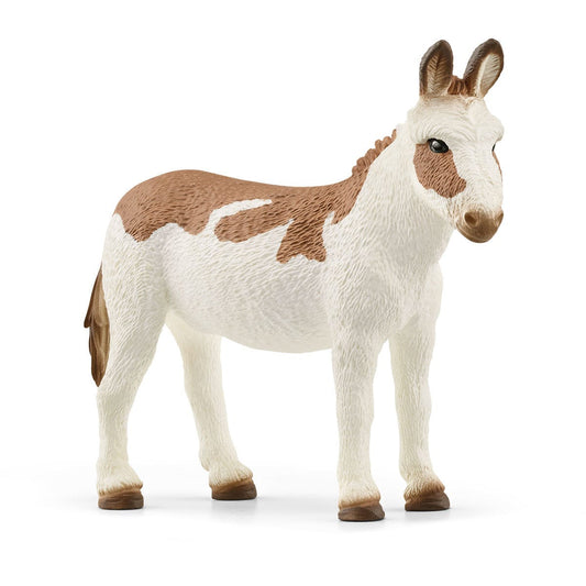 Schleich Animales y Dinosaurios Burro americano con manchas coleccionable- Schleich SCH13961