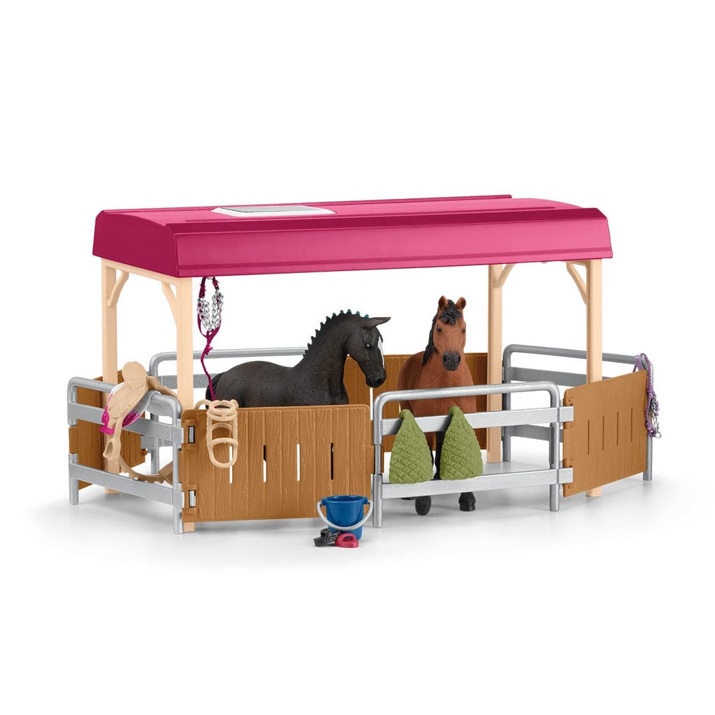 Schleich Animales y Dinosaurios Casa rodante con zona para caballos coleccionables - Schleich SCH42619