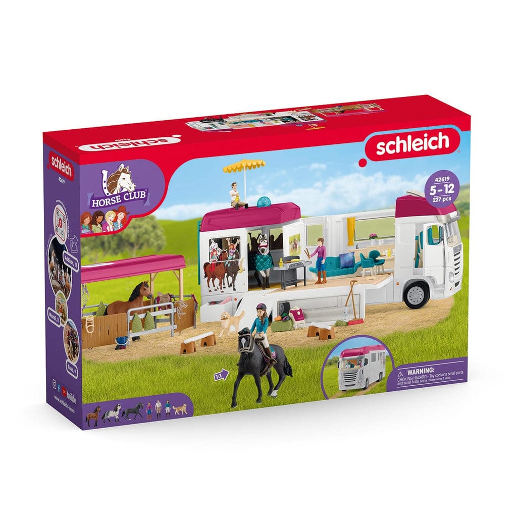 Schleich Animales y Dinosaurios Casa rodante con zona para caballos coleccionables - Schleich SCH42619