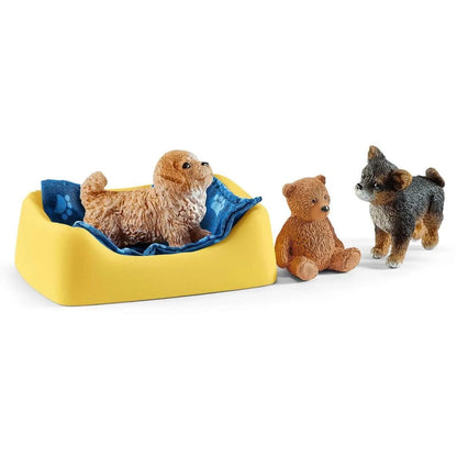 Schleich Animales y Dinosaurios Corral para cachorros coleccionables - Schleich SCH42480