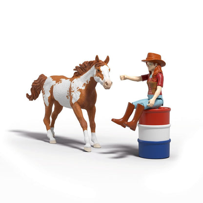 Schleich Animales y Dinosaurios La aventura en el oeste de Hannah coleccionable Horse Club - Schleich SCH42775