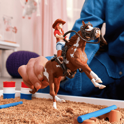 Schleich Animales y Dinosaurios La aventura en el oeste de Hannah coleccionable Horse Club - Schleich SCH42775