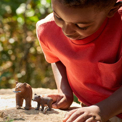 Schleich Animales y Dinosaurios Mamá osa grizzly con cría - Schleich SCH42473