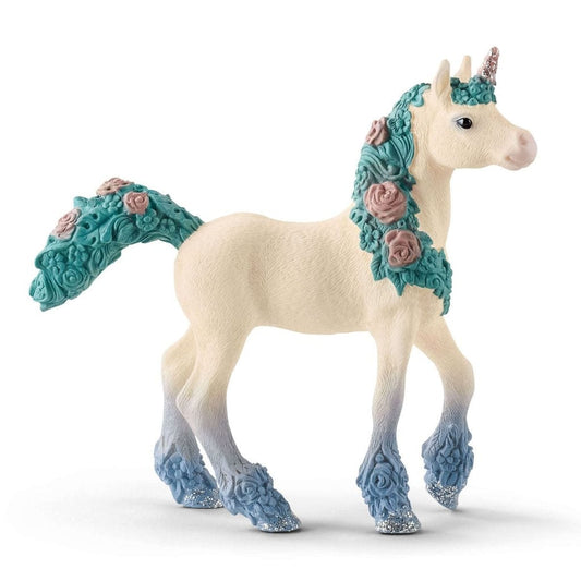 Schleich Animales y Dinosaurios Potrillo de unicornio florido coleccionable - Schleich SCH70591