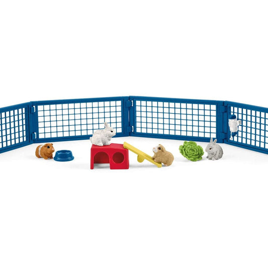Schleich Animales y Dinosaurios Refugio para conejos y cobayas coleccionable Farm World - Schleich SCH42500