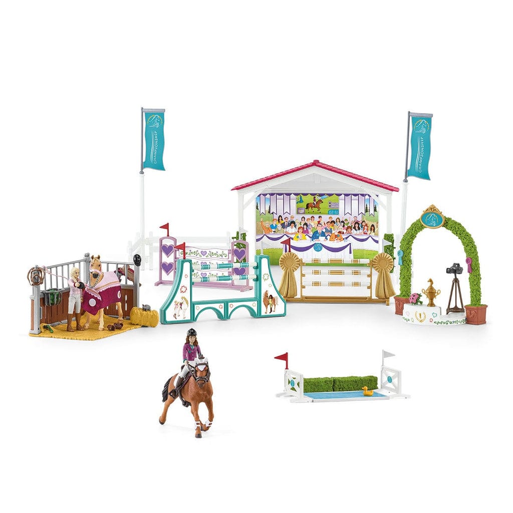 Schleich Animales y Dinosaurios Set de competencia amistosa del Club de Caballos - Schleich SCH42440