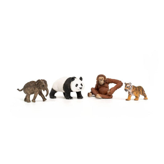 Schleich Animales y Dinosaurios Set de inicio de vida silvestre asiática coleccionable - Schleich SCH42736