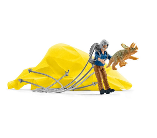 Schleich Animales y Dinosaurios Set Rescate de dinosaurio en paracaídas - Schleich SCH41471