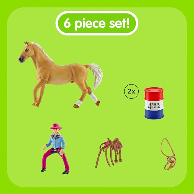 Schleich Animales y Dinosaurios Vaquera y carrera de obstáculos coleccionable - Schleich NO TERMINADO, DUDA SKU SCH41417